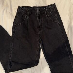 American Eagle Pleated Waistband mom jeans